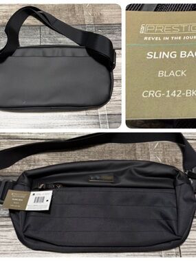 Crg Prestige Sling Bag Black